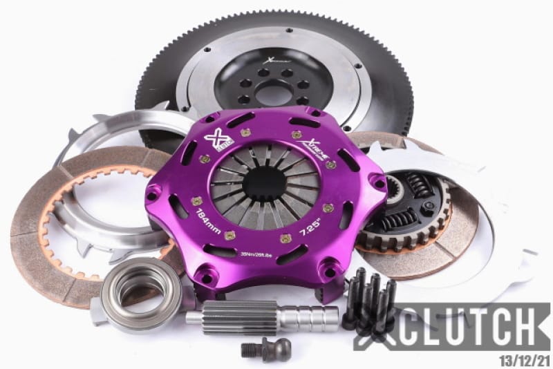XCLUTCH — Clutch Kit Inc Chromoly Flywheel; 7  1/4" Twin Sprung Ceramic Clutch Discs