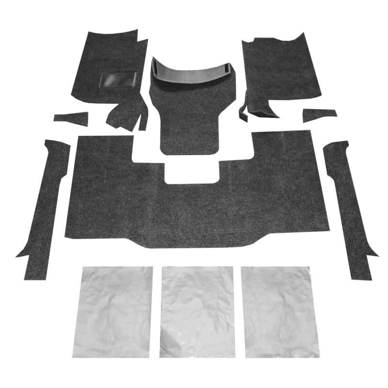 BedRug — JEEP BEDRUG 76-95 JEEP CJ-7/YJ FRONT KIT 8PC FLOOR KIT (INCLUDES HEAT SHIELDS)