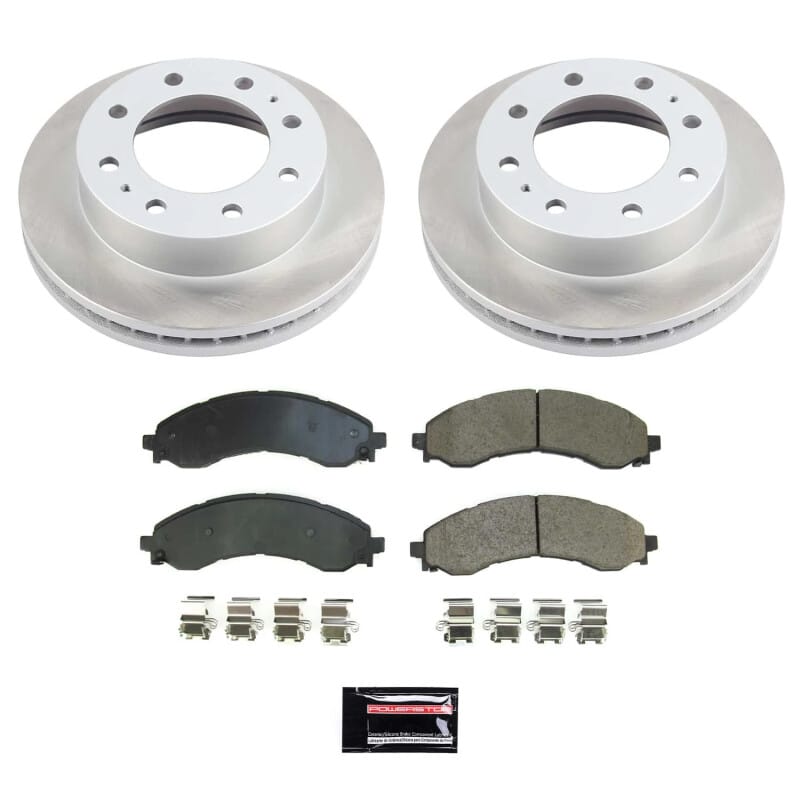 PowerStop — Semi-Coated Rotor and Low-Dust Ceramic Brake Pad Kit