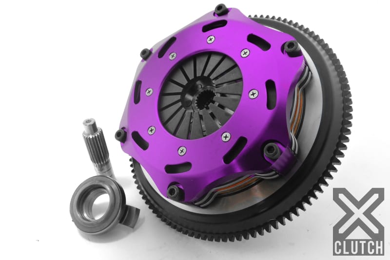 XCLUTCH — Clutch Kit Inc Chromoly Flywheel; 7  1/4" Twin Solid Ceramic Clutch Discs