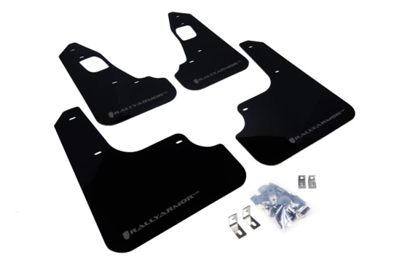 Rally Armor — Black Mud Flap/Grey Logo