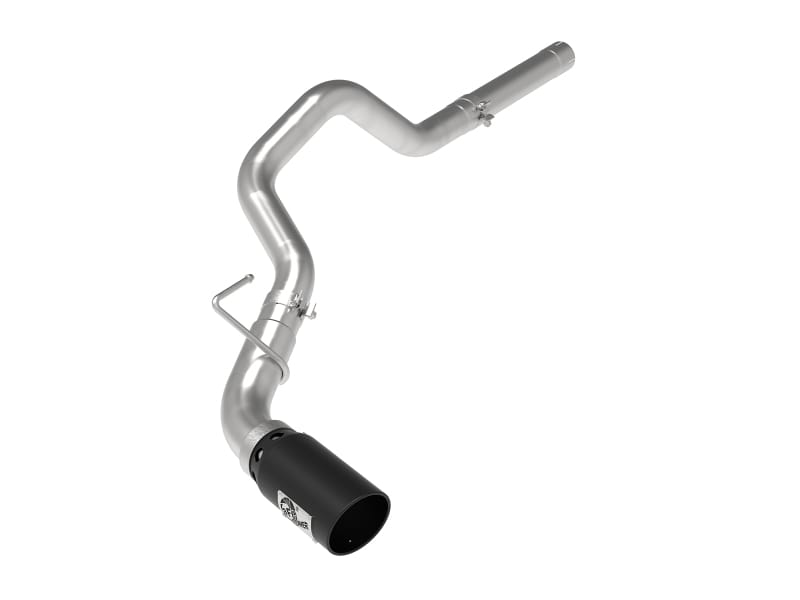 aFe — Large Bore-HD 3 IN 409 Stainless Steel DPF-Back Exhaust System w/Black Tip