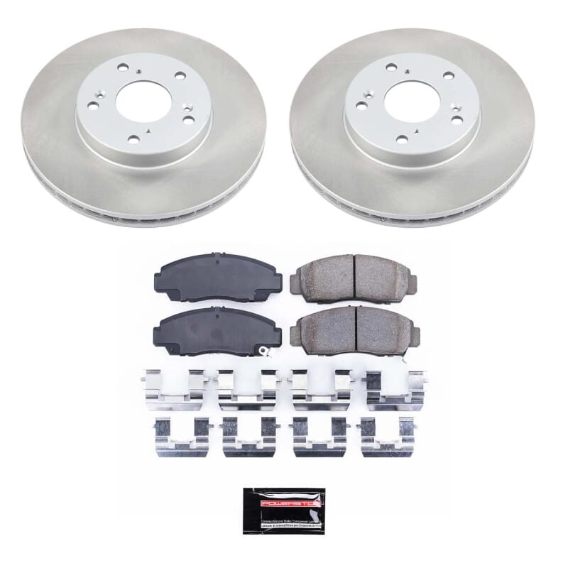 PowerStop — Semi-Coated Rotor and Low-Dust Ceramic Brake Pad Kit