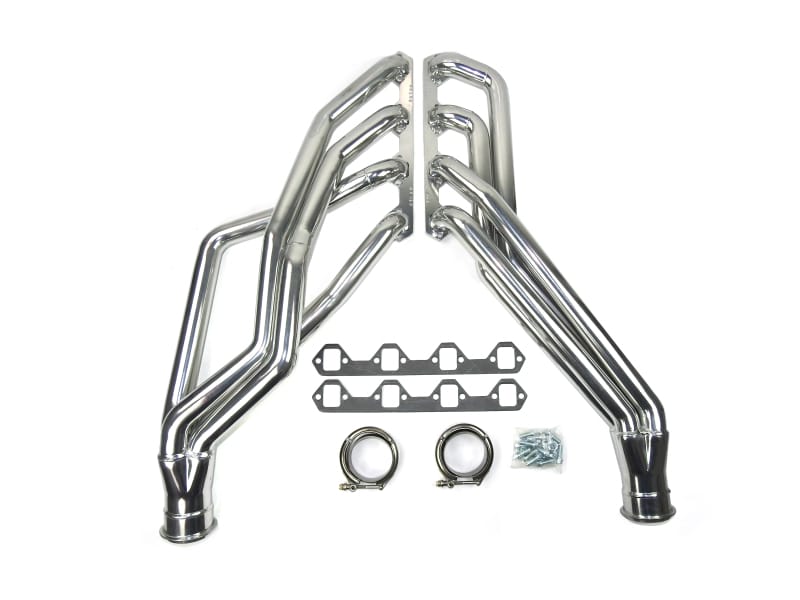 JBA — 65-73 Mustang  Long Tube 351W Silver Ctd