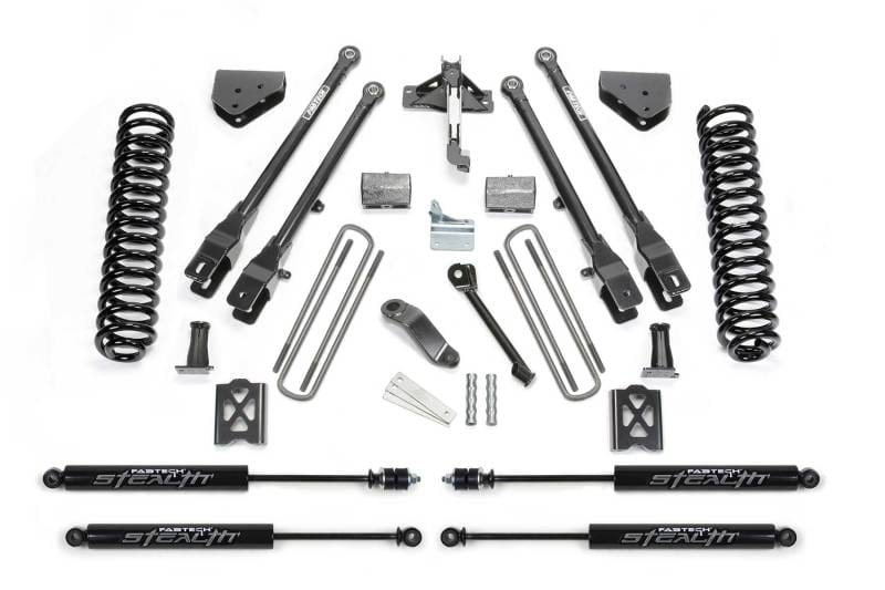 Fabtech — 6" 4LINK SYS W/COILS & STEALTH 05-07 FORD F250 4WD W/FACTORY OVERLOAD
4 Link Lift System