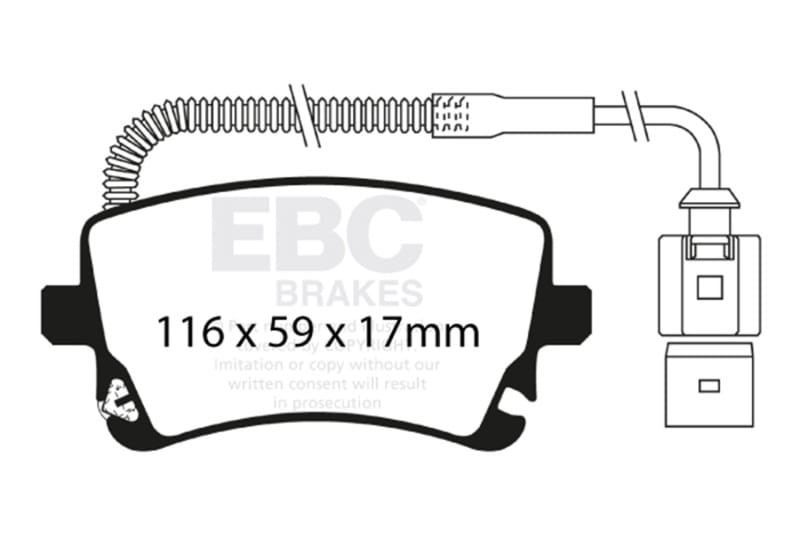 EBC — Redstuff Ceramic Low Dust Brake Pads