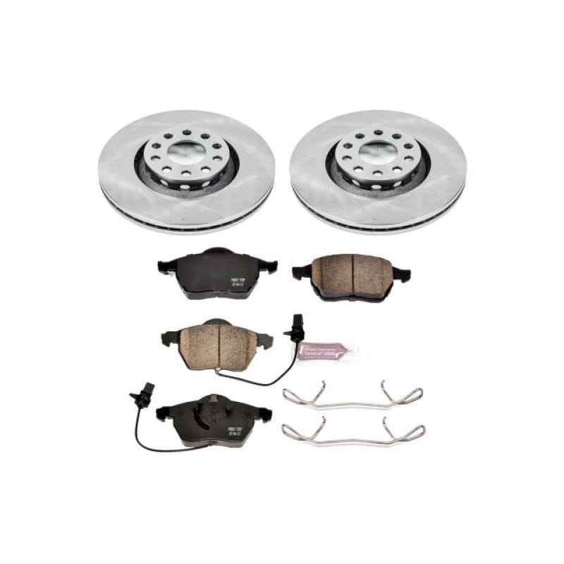 PowerStop — OE Stock Replacement Low-Dust Ceramic Brake Pad and Rotor Kit