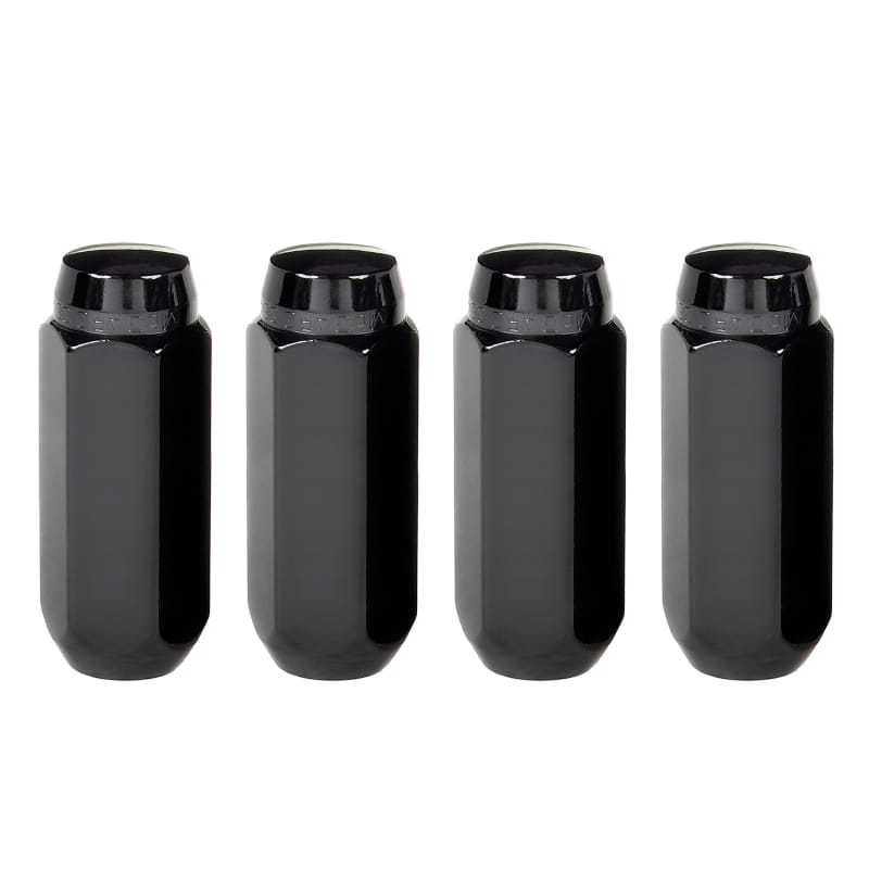 McGard — McGard Hex Lug Nut (Cone Seat) M14X2.0 / 13/16 Hex / 2.25in. Length (4-Pack) - Black