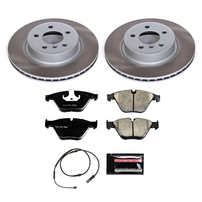 PowerStop — Semi-Coated Rotor and Low-Dust Ceramic Brake Pad Kit