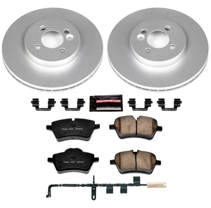 PowerStop — Genuine Geomet Coated Rotor and Carbon-Fiber Ceramic Brake Pad Kit