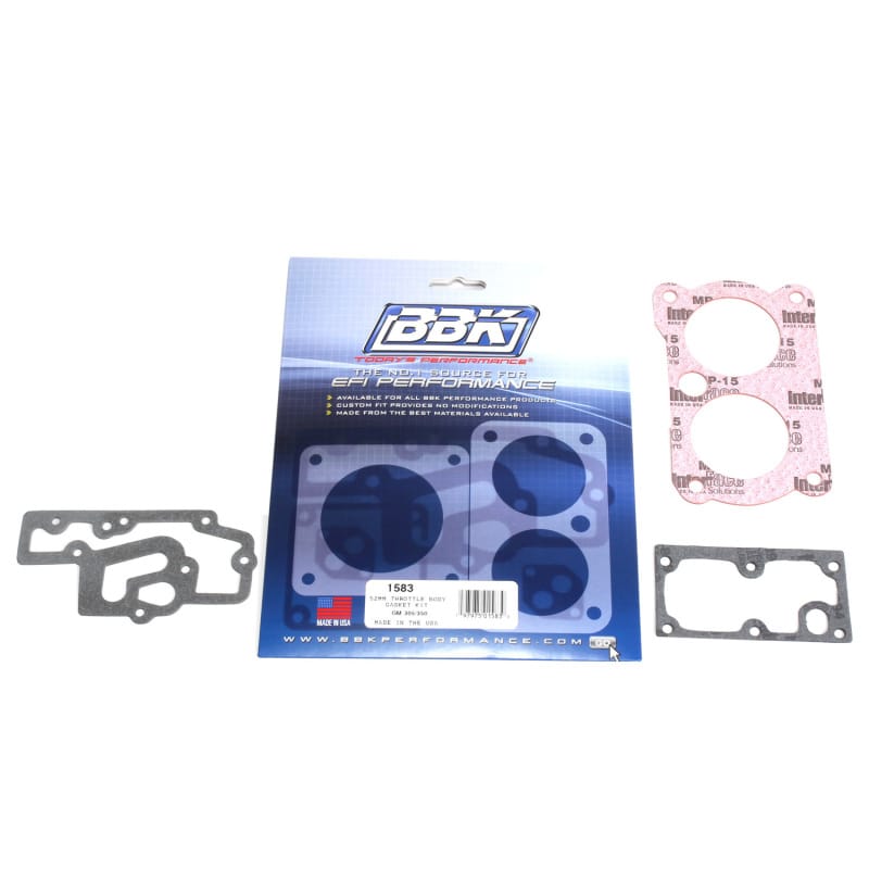 BBK — THROTTLE BODY GASKET KIT FOR GM TWIN 52MM FOR 1534-1537-1540-1543
Throttle Body Gasket Kit