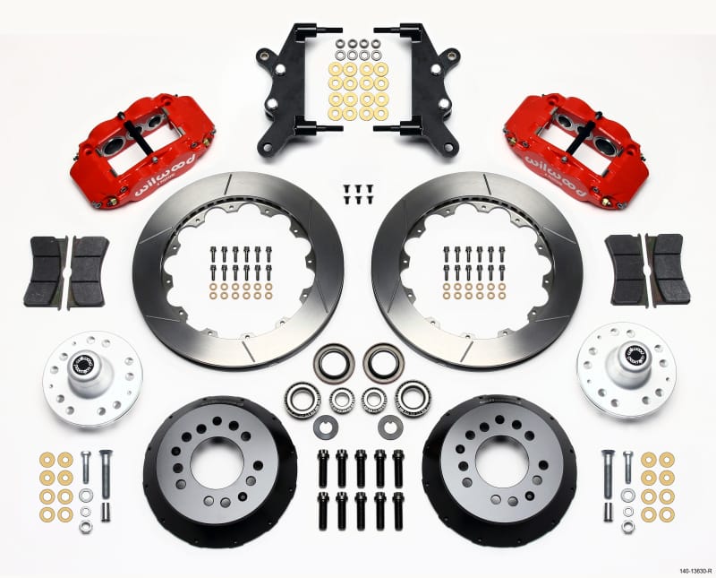Wilwood — KIT,FRONT,GALAXIE,60-68,DRUM SPINDLE 12.88x1.10,GT,RED