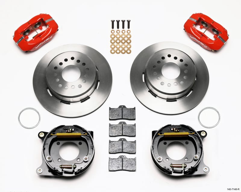 Wilwood — KIT,REAR,DISC/DRUM,CAMARO 93-97,2.75 OFFSET,1PC,RED