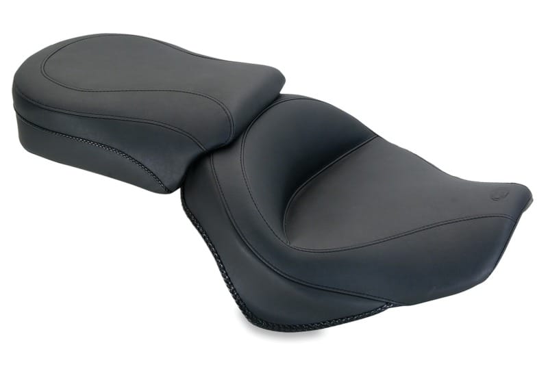 Mustang Motorcycle — Mustang 10-18 Triumph Thunderbird, Thunderbird Storm Std. Touring 2PC Seat - Black