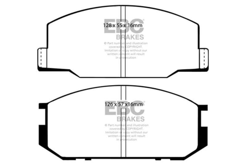 EBC — EBC 85-90 Lotus Esprit 2.2 Yellowstuff Front Brake Pads
Disc Brake Pad