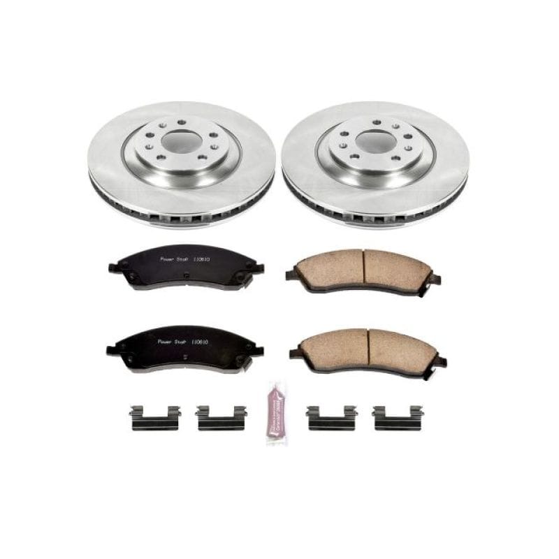 PowerStop — OE Stock Replacement Low-Dust Ceramic Brake Pad and Rotor Kit