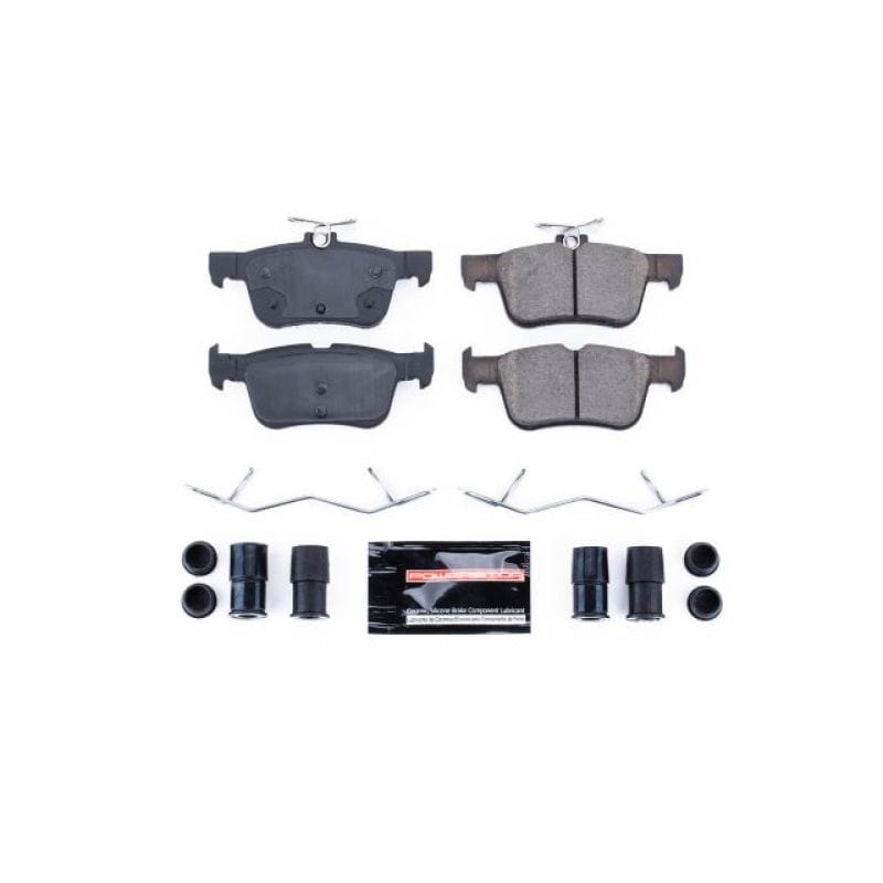 PowerStop — PowerStop - Z23 Daily Driver Carbon-Fiber Ceramic Brake Pads with Hardware Kit
