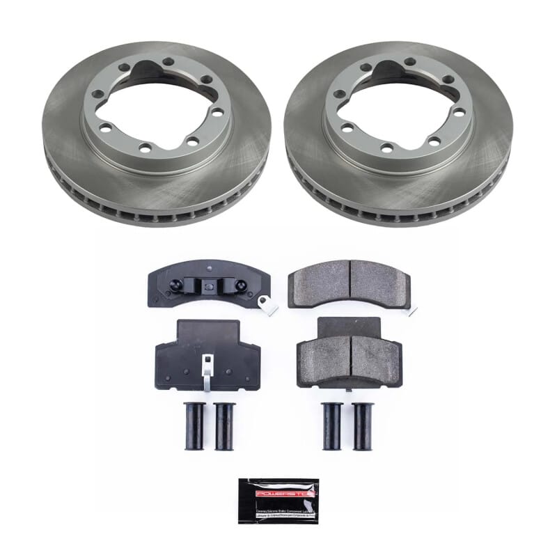 PowerStop — Semi-Coated Rotor and Low-Dust Ceramic Brake Pad Kit