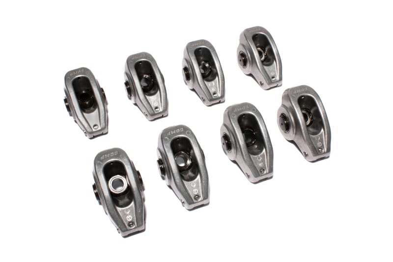 COMP Cams — High Energy Aluminum 1.5 Ratio Roller Rocker Set of 8 for SBC 265-400 3/8" Stud