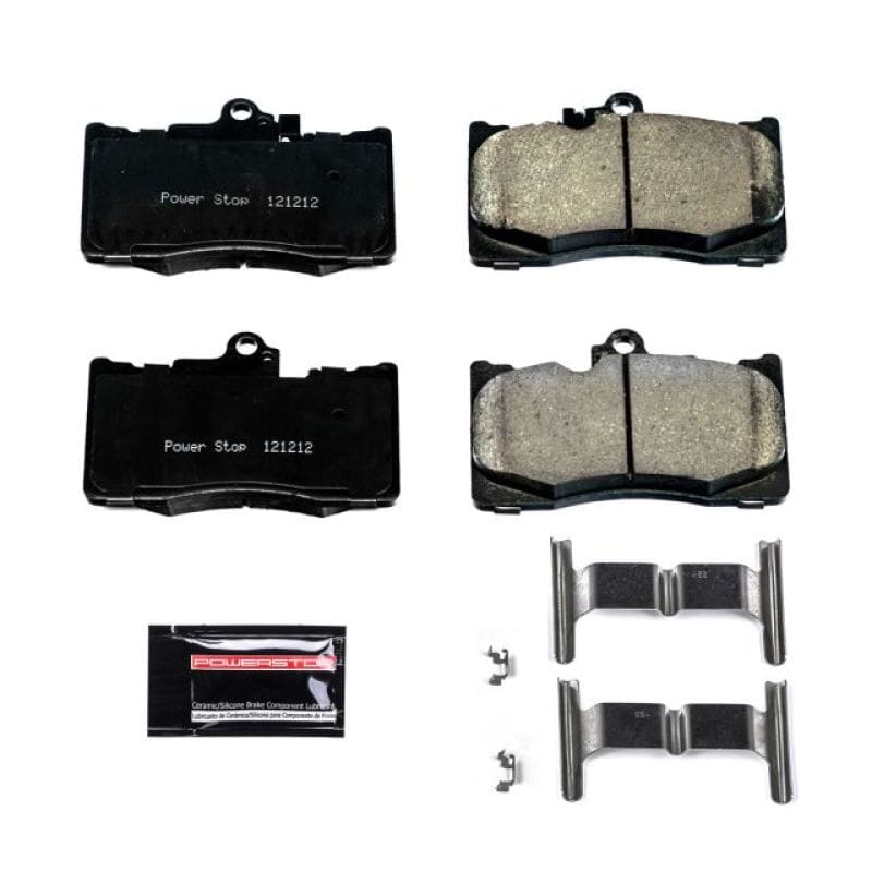 PowerStop — PowerStop - Z23 Daily Driver Carbon-Fiber Ceramic Brake Pads with Hardware Kit