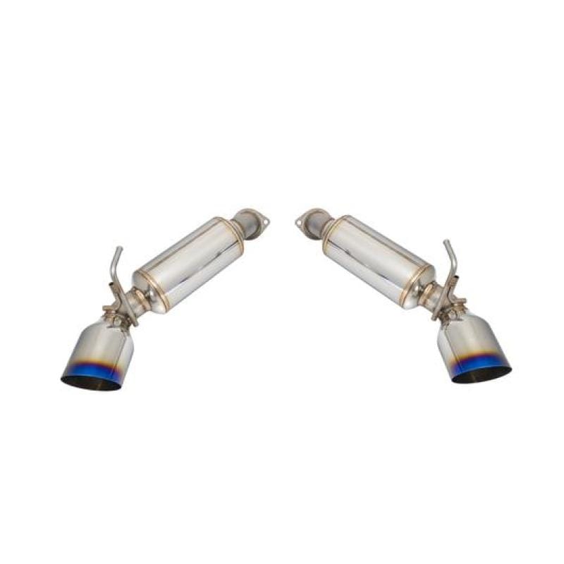 Remark — Remark 09-19 Nissan 370z Axle Back Exhaust w/Burnt Stainless Single Wall Tip