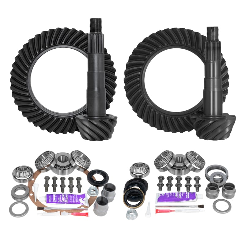 Yukon Gear & Axle — Ring & Pinion Gear Kit Package Front & Rear with Install Kits - Toyota 8"/8IFS
Ring/Pinion Gear Kit Package Front/Rear with Install Kits-Toyota 8in./8IFS