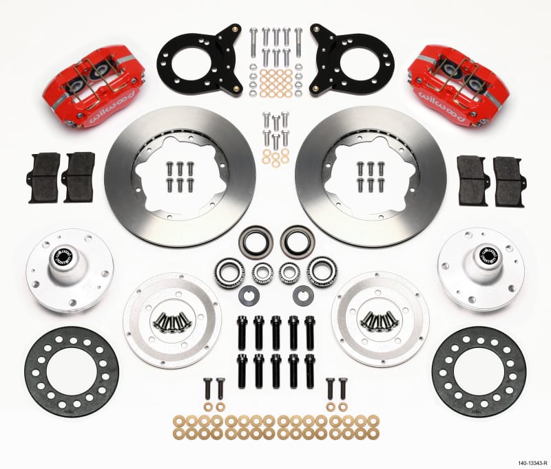 Wilwood — KIT,FRONT,MUSTANG,65-69,DP-DB,11.00 ROTOR,VENTED,RED