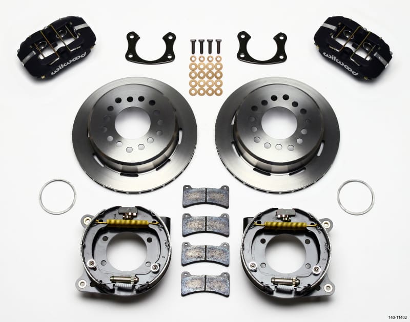Wilwood — KIT,REAR,DISC/DRUM,BIG FORD,NEW STYLE 2.36 OFF,1PC 11.00,BLACK POWDER COAT