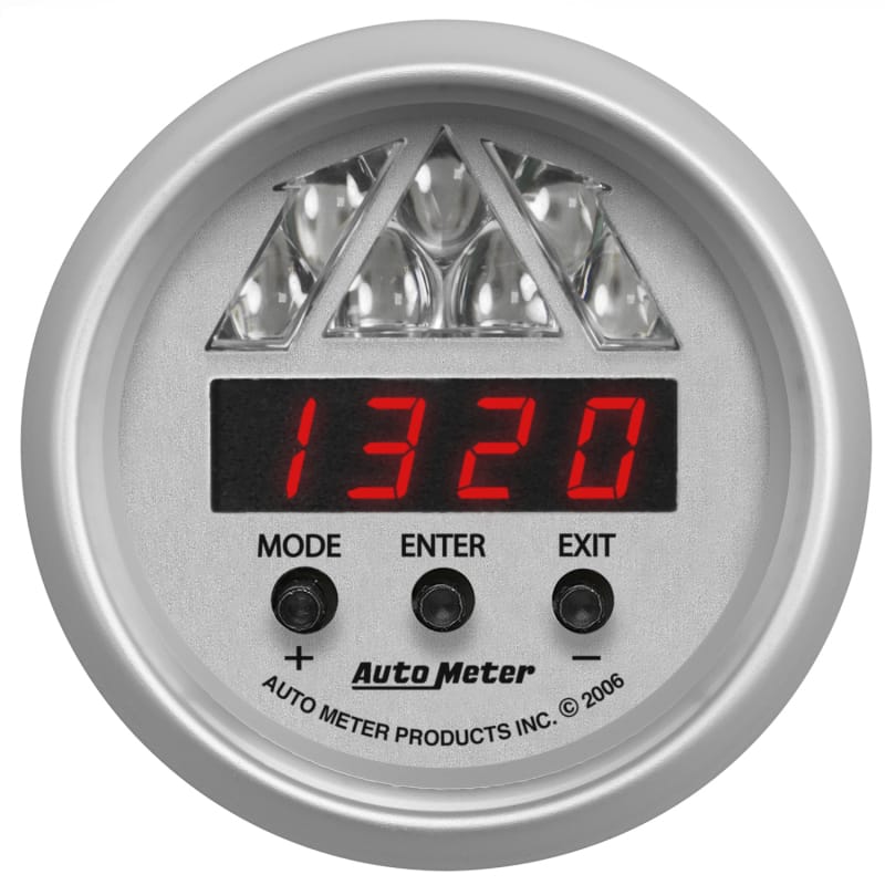 AutoMeter — GAUGE, TACHOMETER, DIGITAL RPM W/ LED SHIFT LIGHT, ULTRA-LITE