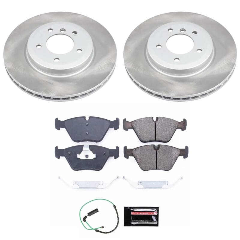PowerStop — Semi-Coated Rotor and Low-Dust Ceramic Brake Pad Kit