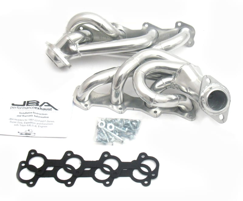 JBA — JBA 97-03 Ford F-150 5.4L 2V 1-1/2in Primary Silver Ctd Cat4Ward Header
Exhaust Header