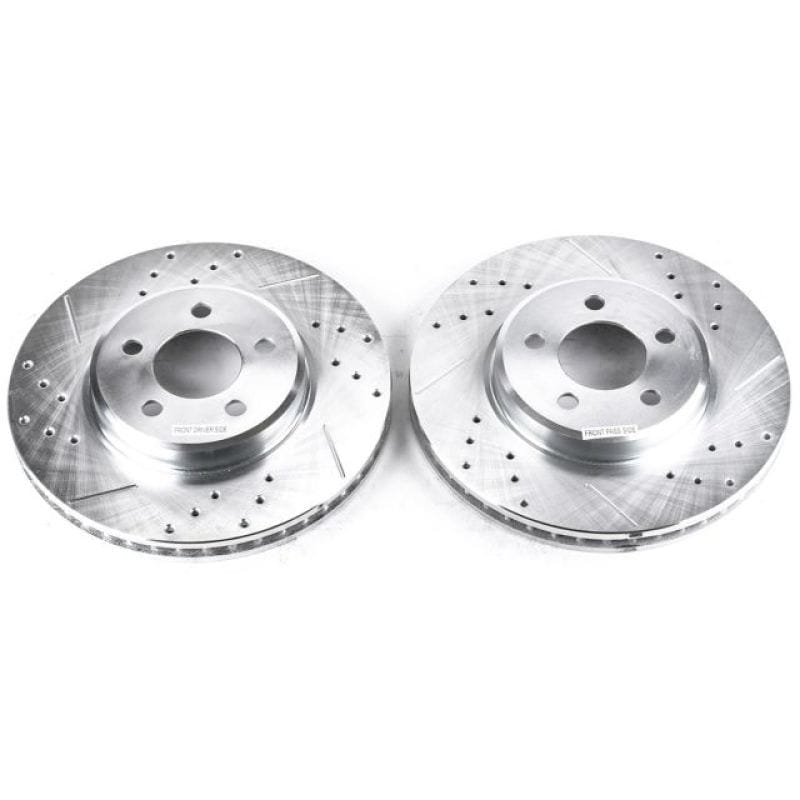 PowerStop — PowerStop Evolution Performance Drilled, Slotted & Plated Brake Rotor Pair