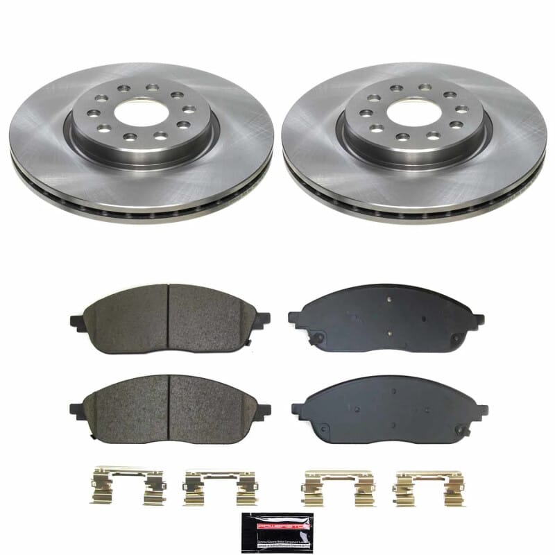 PowerStop — OE Stock Replacement Low-Dust Ceramic Brake Pad and Rotor Kit