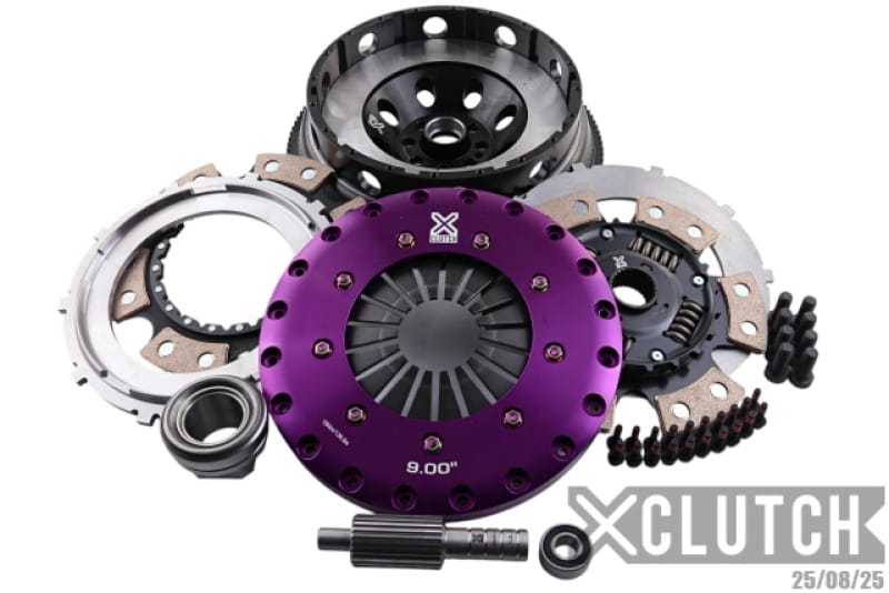 XCLUTCH — Clutch Kit Inc Chromoly Flywheel; 9" Twin Sprung Ceramic Clutch Discs