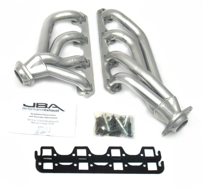 JBA — JBA 65-73 Ford Mustang 351W SBF 1-5/8in Primary Silver Ctd Mid Length Header
Exhaust Header