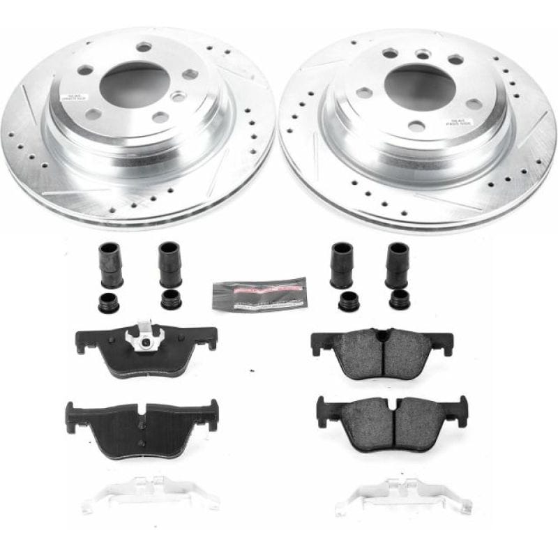 PowerStop — Z23 Daily Driver Carbon-Fiber Ceramic Brake Pad and Drilled & Slotted Rotor Kit