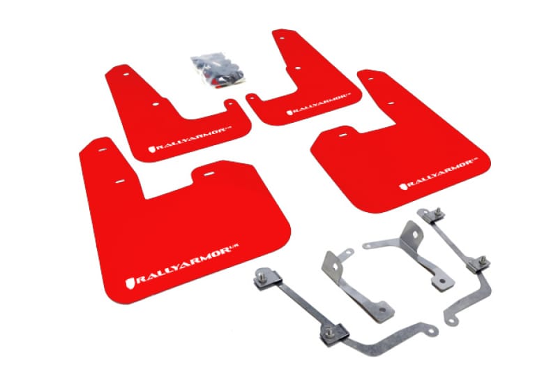 Rally Armor — Red Mud Flap/White Logo