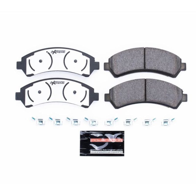 PowerStop — PowerStop - Z36 Truck and SUV Carbon-Fiber Ceramic Brake Pads with Hardware Kit