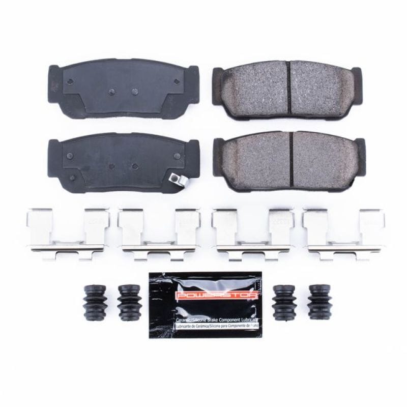 PowerStop — PowerStop - Z23 Daily Driver Carbon-Fiber Ceramic Brake Pads with Hardware Kit