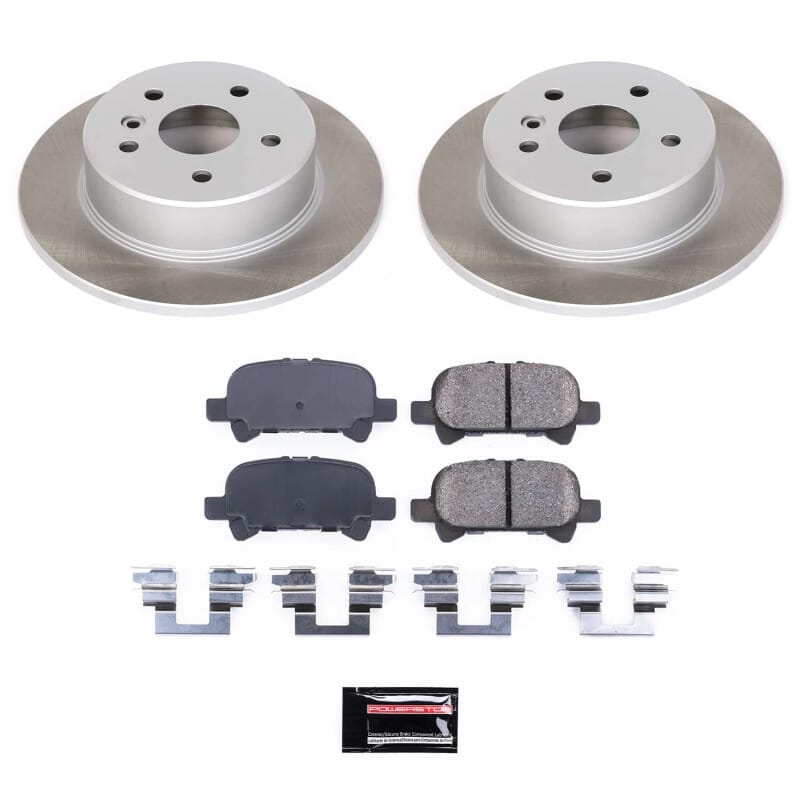 PowerStop — Semi-Coated Rotor and Low-Dust Ceramic Brake Pad Kit