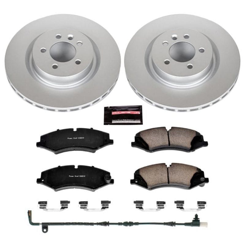 PowerStop — Genuine Geomet Coated Rotor and Carbon-Fiber Ceramic Brake Pad Kit