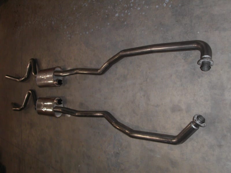 Stainless Works — Stainless Works BBC Dual Turbo Chambered Mufflers Factory Connect