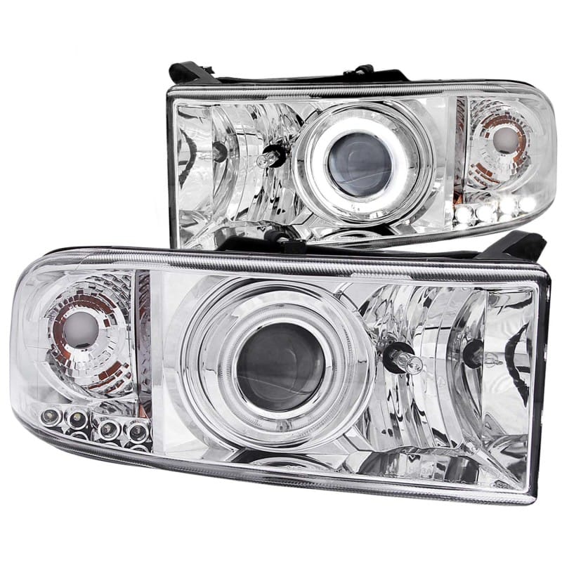 ANZO — ANZO 1994-2001 Dodge Ram Projector Headlights w/ Halo Chrome
Head Light Set
HdLtSet