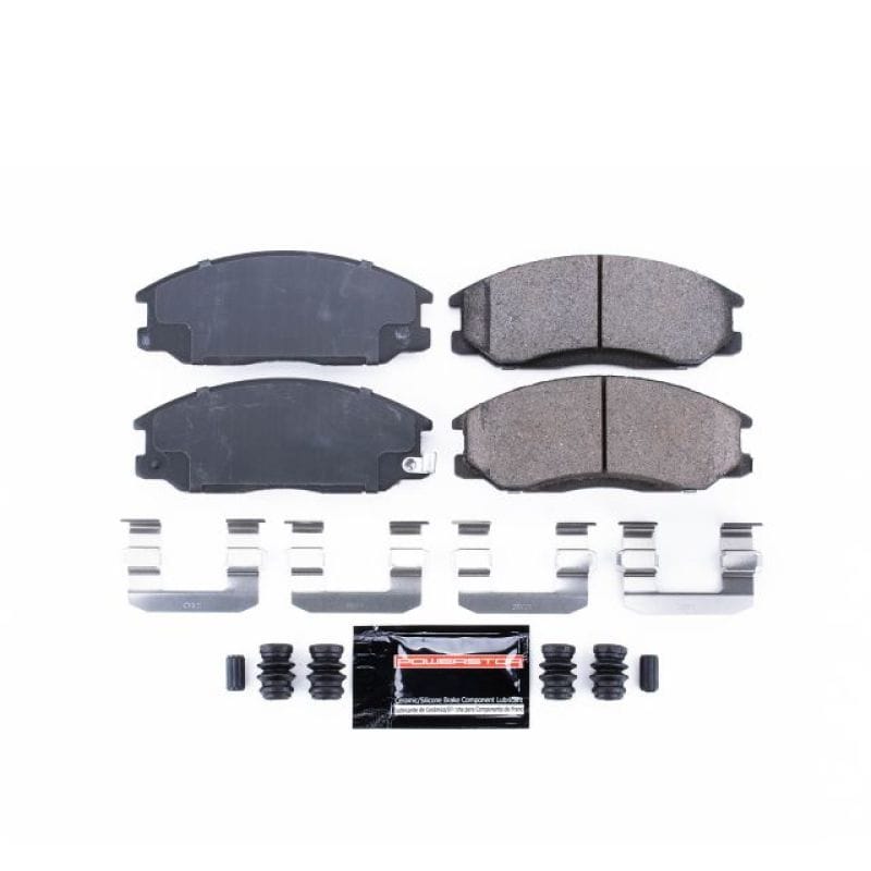 PowerStop — PowerStop - Z23 Daily Driver Carbon-Fiber Ceramic Brake Pads with Hardware Kit