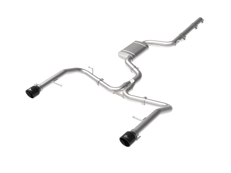 aFe — MACH Force-Xp 3 IN to 2-1/2 IN Stainless Steel Cat-Back Exhaust System Black