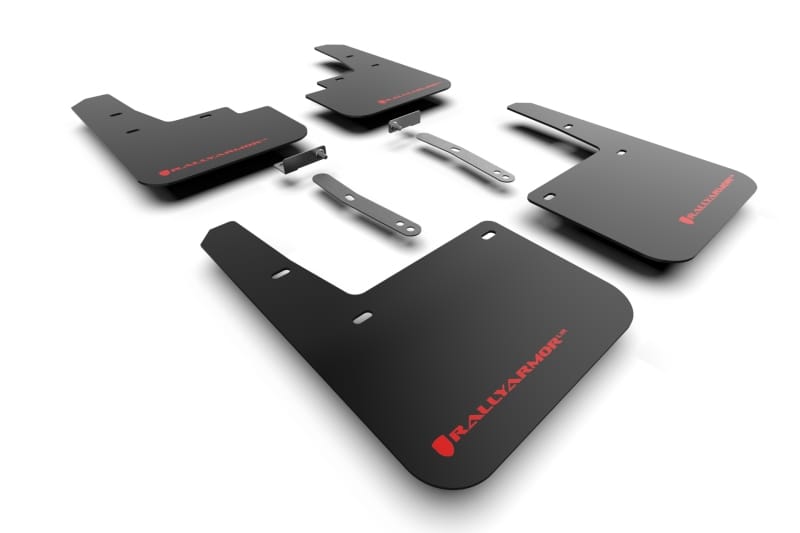 Rally Armor — Black Mud Flap/Red Logo