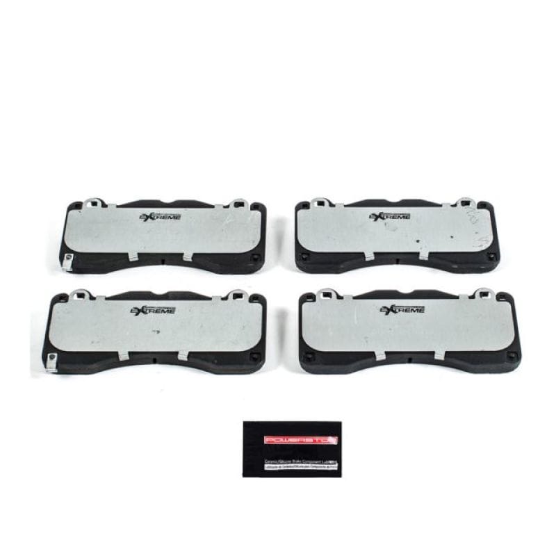 PowerStop — PowerStop - Z26 Performance Carbon-Fiber Ceramic Brake Pads with Hardware Kit