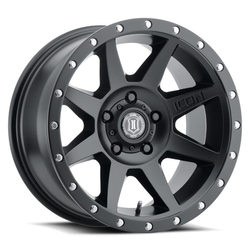 ICON — ICON ALLOYS REBOUND SAT BLK - 17 X 8.5 / 5 X 5.5 / 0MM / 4.75" BS