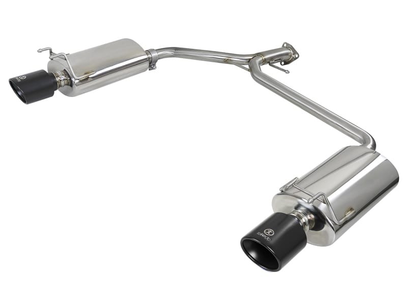 aFe — Takeda 2-1/4 IN to 1-3/4 IN 304 Stainless Steel Axle-Back Exhaust w/ Black Tip