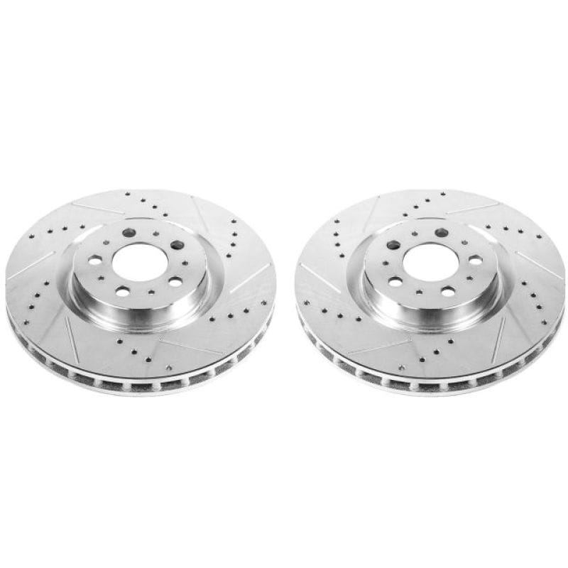 PowerStop — PowerStop Evolution Performance Drilled, Slotted & Plated Brake Rotor Pair